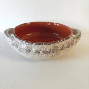 Bol de sopa italiano De Silva de los años 70, 19 cm (7-1/2"), terracota.