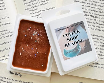 Coffee Shop Reading Soy Wax Melt | Bookish Wax Melts | Literary Wax Melts | 100 % Soy Wax | Book Lovers Wax Melts