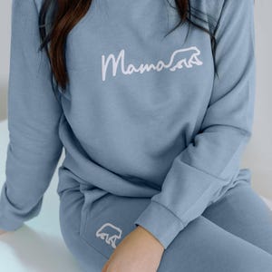Mom Pajama Set | Mama Bear Lounge Set | Matching Mama Sweatshirt and Sweatpants | Going Home Outfit | Postpartum Gift | Momma Loungewear