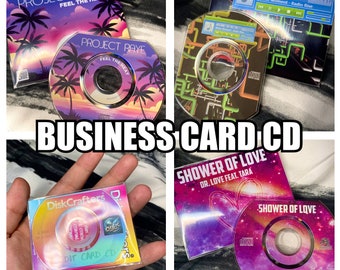 Custom Business Card CD Printing Personalised Mixtape CD Duplication