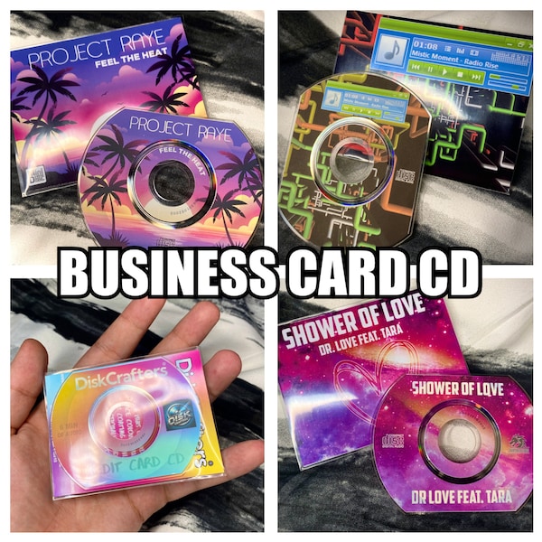 Custom Business Card CD Printing Personalised Mixtape CD Duplication