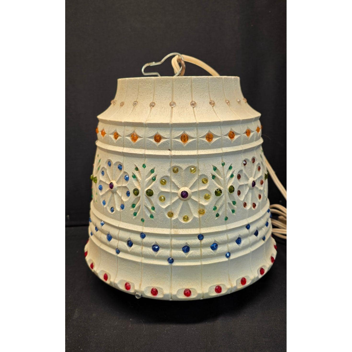 Vintage 1970s Lawnware Large Outdoor Patio Hanging Swag Lamp 2310