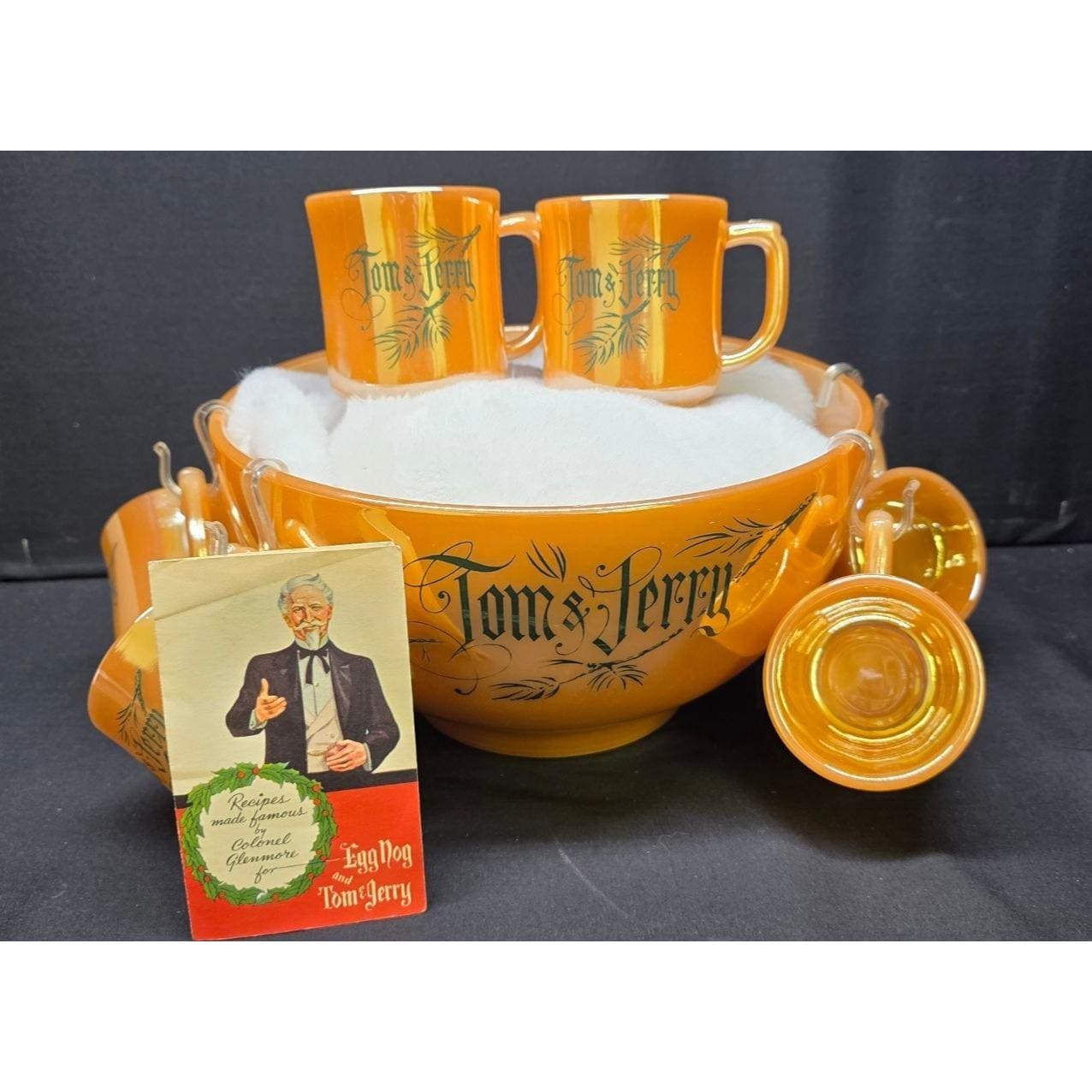 Fire King Egg Nog Set - Etsy