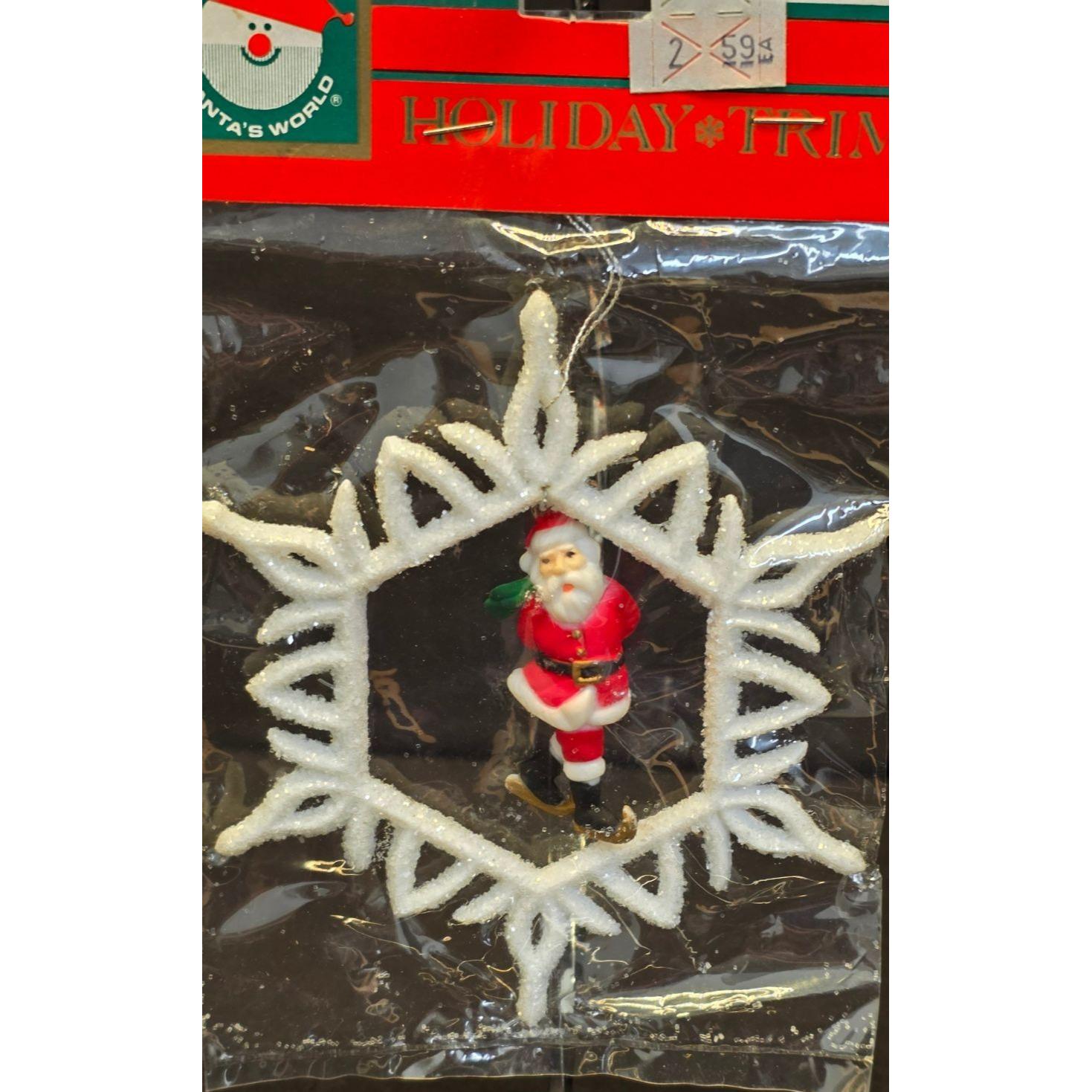 Vintage New Old Stock Santas World Kurt Adler Holiday Trim Santa