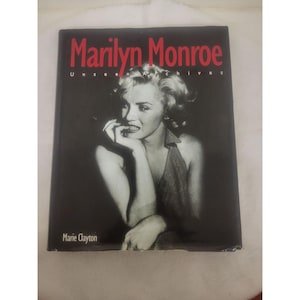 Vintage Hardcover Buch Marilyn Monroe Unseen Archives von Marie Clayton