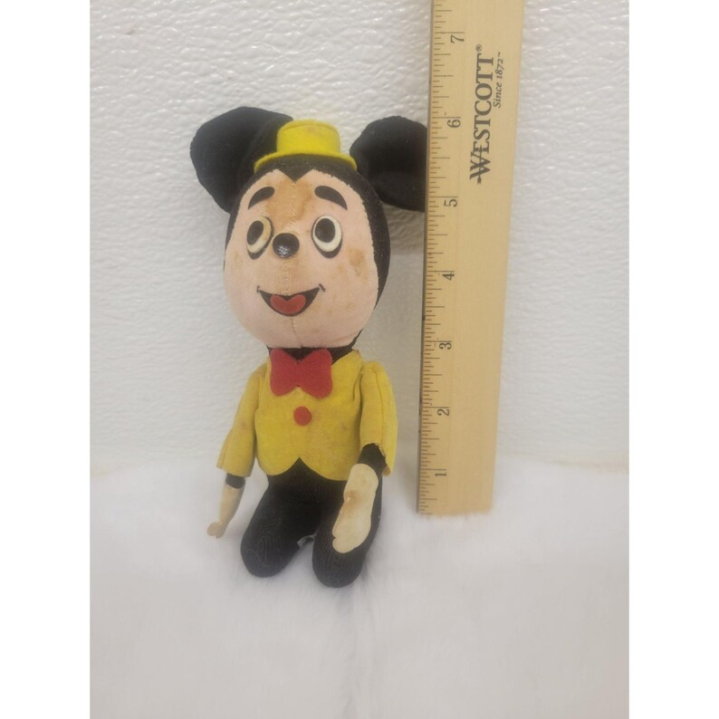 Vintage Musse Pigg Walt Disney Retro Plysch Begagnad - Tillverkad i Japan bild 7