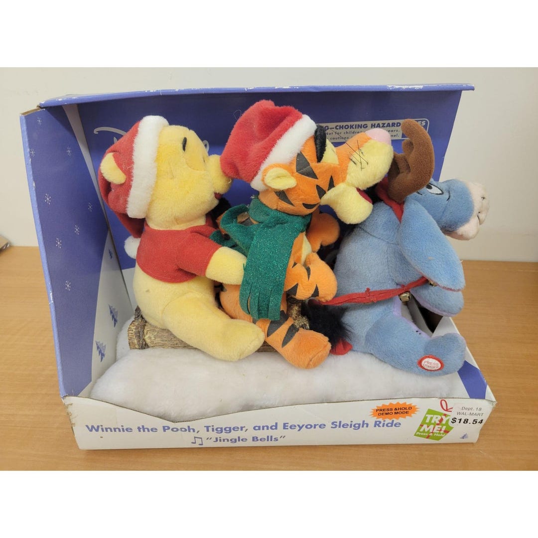 Tigger Ride 2004 Disney Winne the Pooh, Tigger, and Eeyore Sleigh Ride, NIB - Etsy