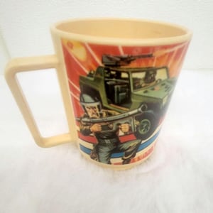 Vintage GI Joe Plastic Mug - Made in USA
