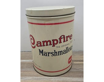 Lata de malvaviscos de 8 pulgadas, estilo vintage de los años 80, réplica de 1920.