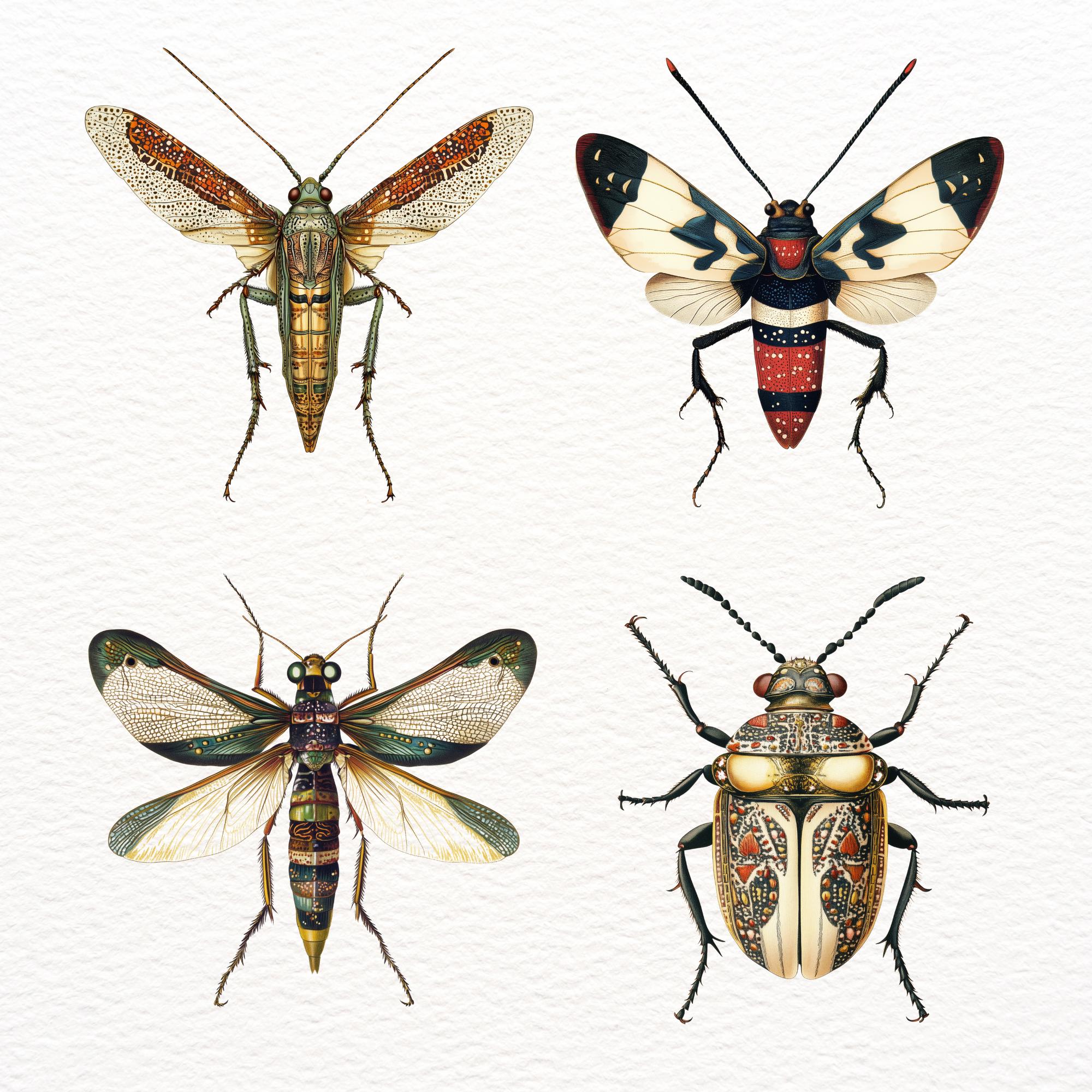 Rustic Insect Outline Vintage Insect Clipart Transparent Insect Wing Fantasy Graphic Rustic ...