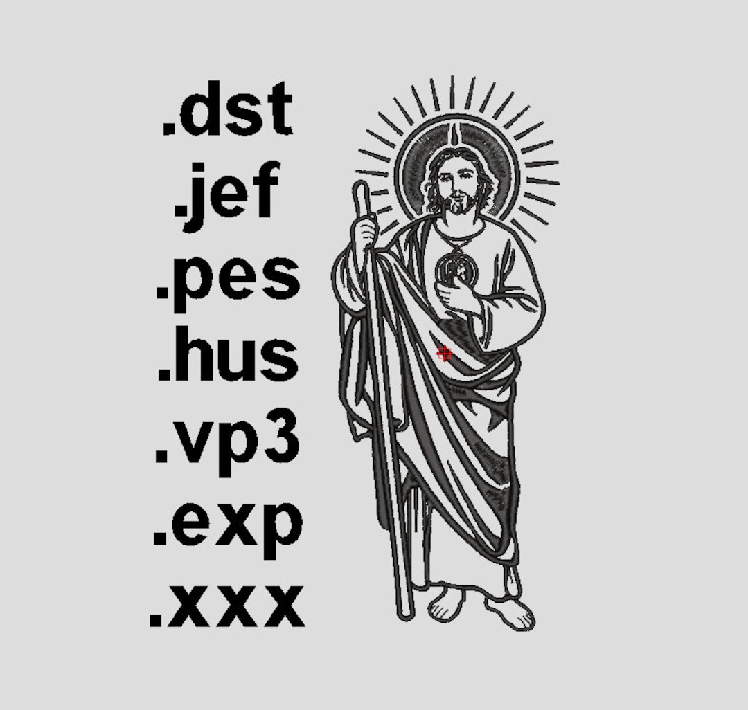 Embroidery Design Saint Jude Thaddeus 4 Sizes - Etsy