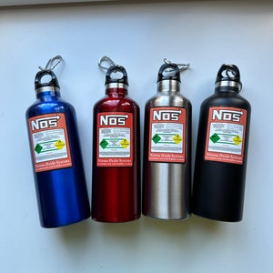 NOS Water Bottle Lookalike, great gift for car enthusiasts and car lovers, NOS tank bottle, Nitrous Oxide water bottle