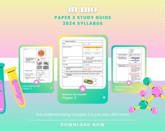 IB Biology Paper 3 Sectie A Studiegids (syllabus 2024)