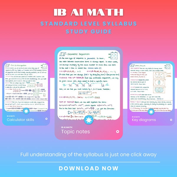 Guida allo studio del programma di studio del livello standard di matematica IB AI