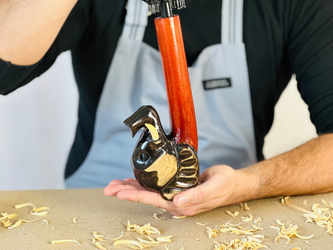 Umbrella Animal Handle Umbrella Elephant Rain Umbrella Wooden Handle