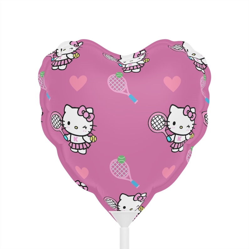 Hello Kitty Tennis Pink and Blue Tennis Racket Pattern Pink Etsy