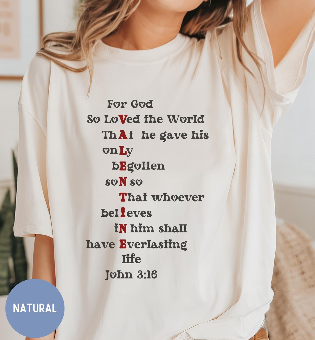 Christian Valentine Shirt, Love Shirt for Women, Bible Shirt, Bible ...
