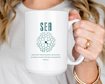 Sun, Salt and Sea- Beach Coffee Mugs, Bible verse mugs, Christian mug, Beach house gifts, Inspirational mugs, Faith mugs, Christian gifts.
