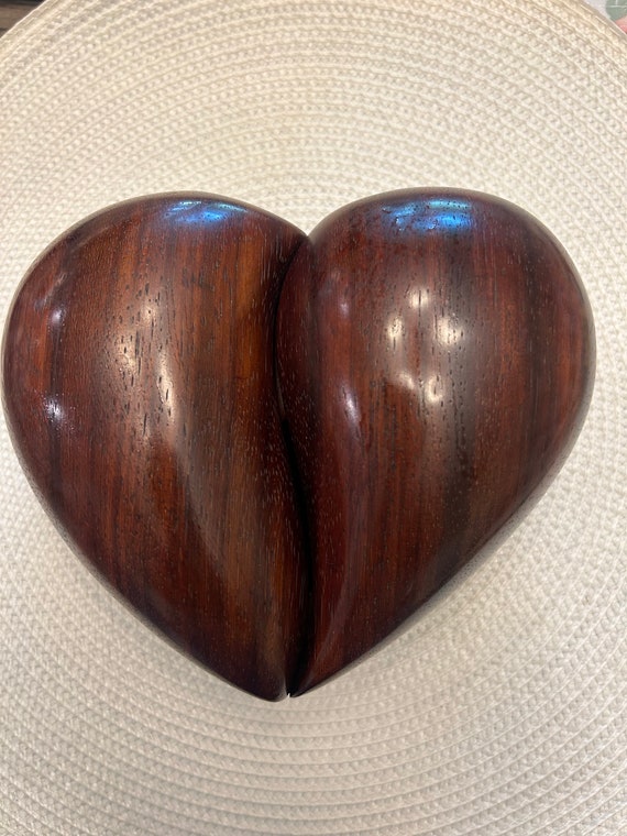 Jewelry Box/Wooden Heart crafted by Roger Deather… - image 1