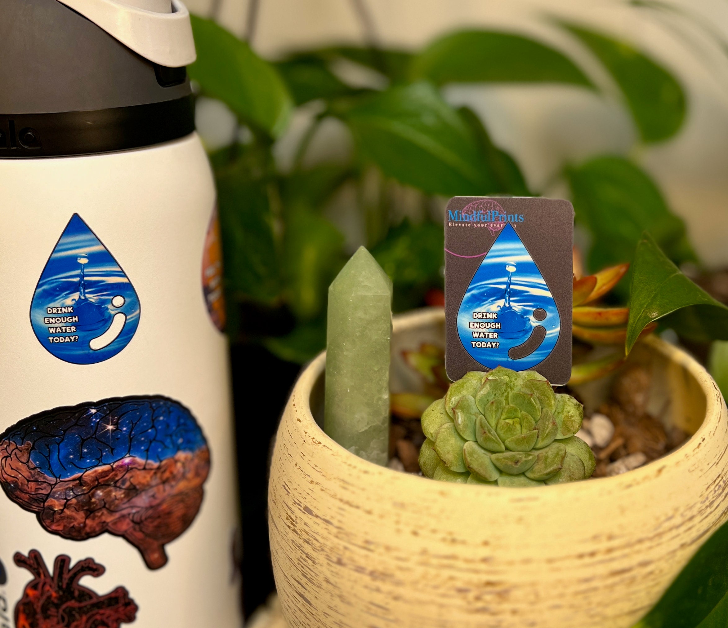 Daily Routine Reminder Self Care Sticker Water Drop With Water Droplet ...