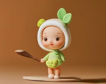 Custom handmade air dry clay dolls