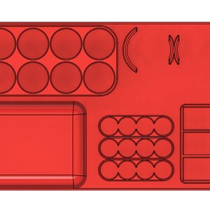 Reflex Tool Pit Tray for Mini Z 1/28 stl zdjęcie 3