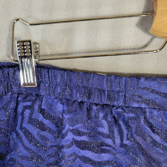 vintage le suit womens skirt size 22W blue print … - image 6