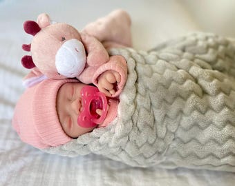 Full Silicone Newborn 18” Anatomically correct Reborn Baby Girl Doll