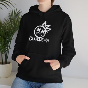 Graffiti hoodie for men or women. Unisex. Black hoodie