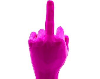 Statua del dito medio in diversi colori- Middle finger statue in different colors-fuck - hand- deco-