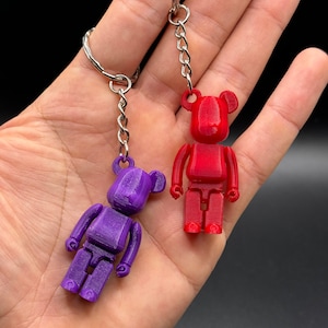 Portachiavi- bearbrick- Keychain - San Valentino - design- gift- bearbrick70%