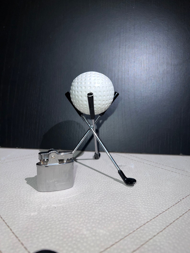 Vintage Golf Ball Table Lighter Etsy
