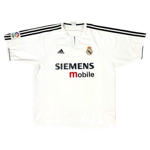 adidas Real Madrid 長袖シャツ SIEMENS mobile Real Madrid Long Sleeve (H) Jersey 2002+ Unworn US Size L