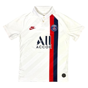 Camisa reserva do PSG 2019/20, edição rara, Vaporknit, tamanho M | Camisa de futebol branca do Paris Saint-Germain