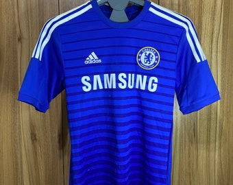 Closas FC 2014/15 Heim Trikot Größe S | Retro Fußball-Shirt | Klassisches Blaues Fußball Trikot