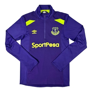 Everton trainingstop met 1/4 rits paars SportPesa maat M | EPL voetbaltrui
