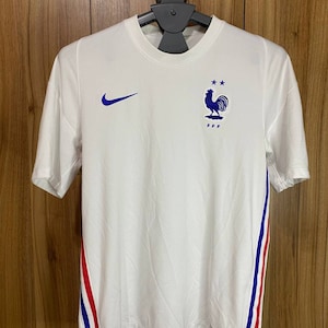 France 2020–2021 Away Football Jersey Shirt White Size M Soccer Kit Euro 2020 Les Bleus