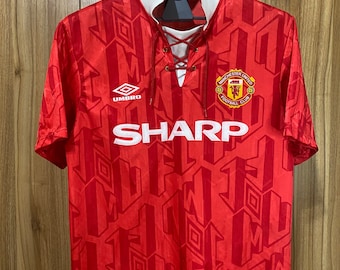 Seltenes Manchester United 1992 1994 Heim Trikot Größe m