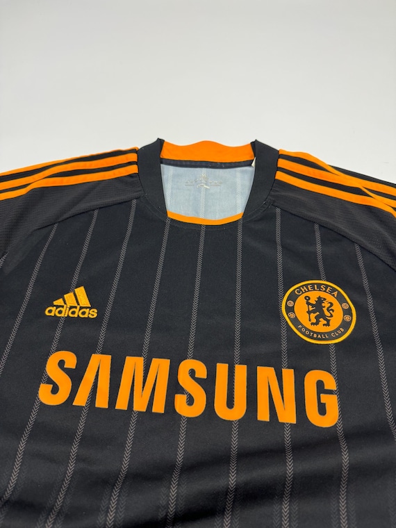 Chelsea Black And Orange Kit Chelsea FC 2010/11 Away Jersey Size
