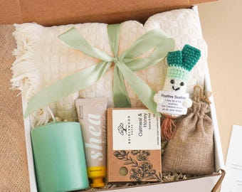Sending Hug Gift Box Thinking of You Box Warm and Cozy Fall Gift Basket Birthday Comfort Gift Get Well Care Package for Women Hug in a Box