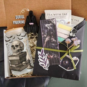 Blind Date with A Book Halloween October Birthday Witch Gift Box Dark Academia Mystery Box Bookish Gifts for Him Birthday Spooky Gift Basket