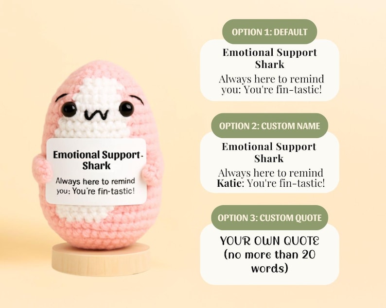Hospital Stay Gift Chemo Therapy Gift Encouraging Words Gift Daily Positivity Gift Emotional Strength Gift Resilience and Healing Gift Unique Get Well Gift Meaningful Sentiment Gift Soft Support Gift Encouraging Wellness Gift Emotional Support Shark