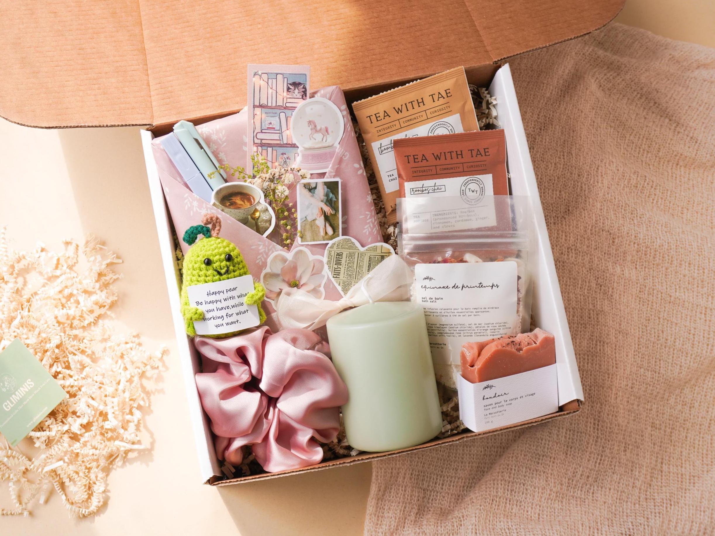 Mystery Blind Date With A Book Box Spa Gift Basket for Her Bookish
