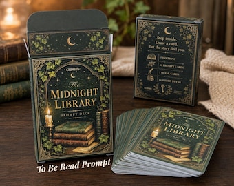 TBR Card Deck Reading Prompt Halloween Bookish Gift for Book Lover Christmas Secret Santa Exchange Gift Book Club Reading Game Booktok Merch