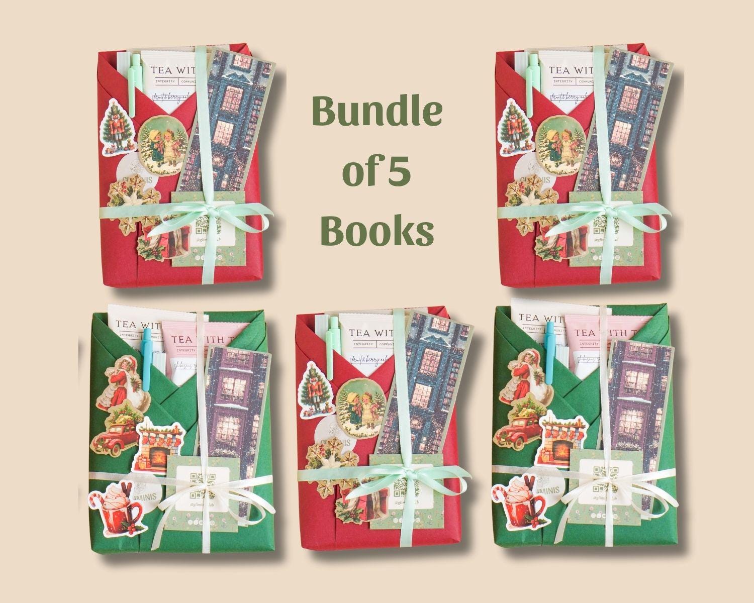 Advent Calendar Blind Date with a Book Christmas Gifts Bulk Employee Holiday Gifts for Book Lover Club Gift Idea Christmas Stocking Stuffers