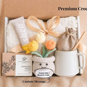 Custom Thank You Gift Box for Women Care Package Sending Hug Gift Basket Healing Vibes Cozy Hygge Gift Box Self Care Box Thinking of You Mum