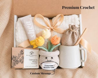 Custom Thank You Gift Box for Women Care Package Sending Hug Gift Basket Healing Vibes Cozy Hygge Gift Box Self Care Box Thinking of You Mum