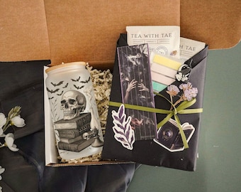 Halloween Blind Date with A Book Box Gift Personal Spooky Reading Nook Thriller Mystery Bookish Gifts for Reader Halloween Box Boo Basket