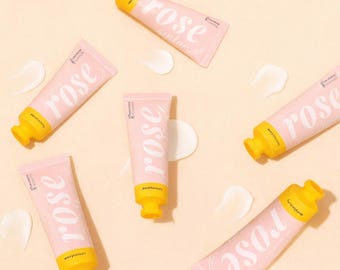 Crema per le mani al burro di karité, acqua di rose, lozione per il corpo, bomboniere, crema per le mani, regalo sfuso per lei, bomboniere per matrimoni, crema idratante per le mani, regali di Natale