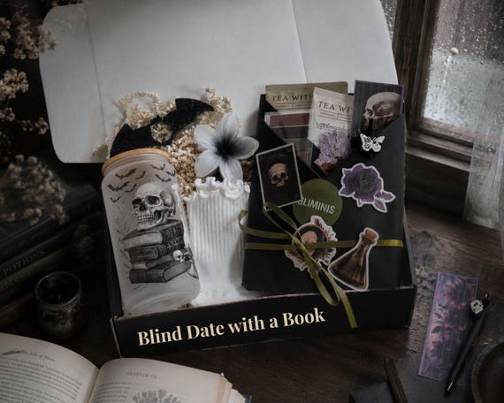 Dark Romance Blind Date With A Book Dark Academia Gift Box for